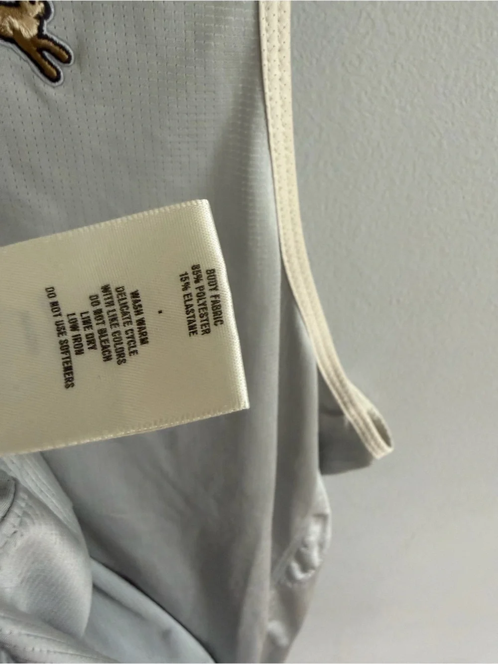 Tracksmith Twilight Tank Athletic Running Top Light Gray White Trim Size L - Picture 4 of 6